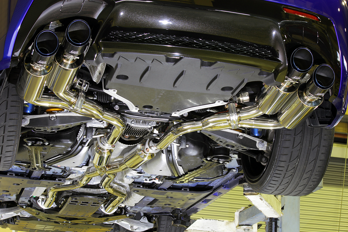 レクサス RCF ワンオフマフラー製作 | 八王子の自動車板金、塗装